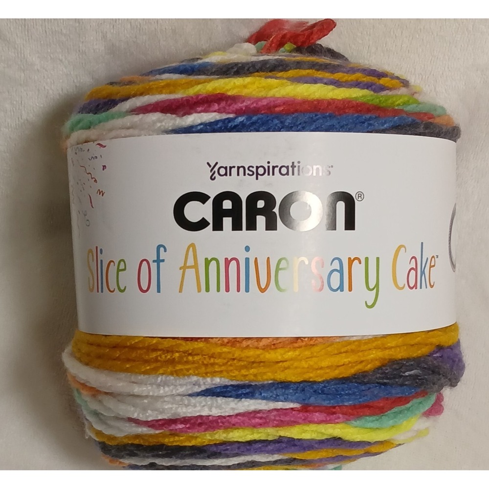 NEW LOW PRICE!!  - NEW Caron Slice Of Anniversary Cake Yarn - Prismatic